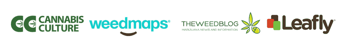 As seen on platforms like Cannabis Culture, Weedmaps, The Weed Blog, and Leafly